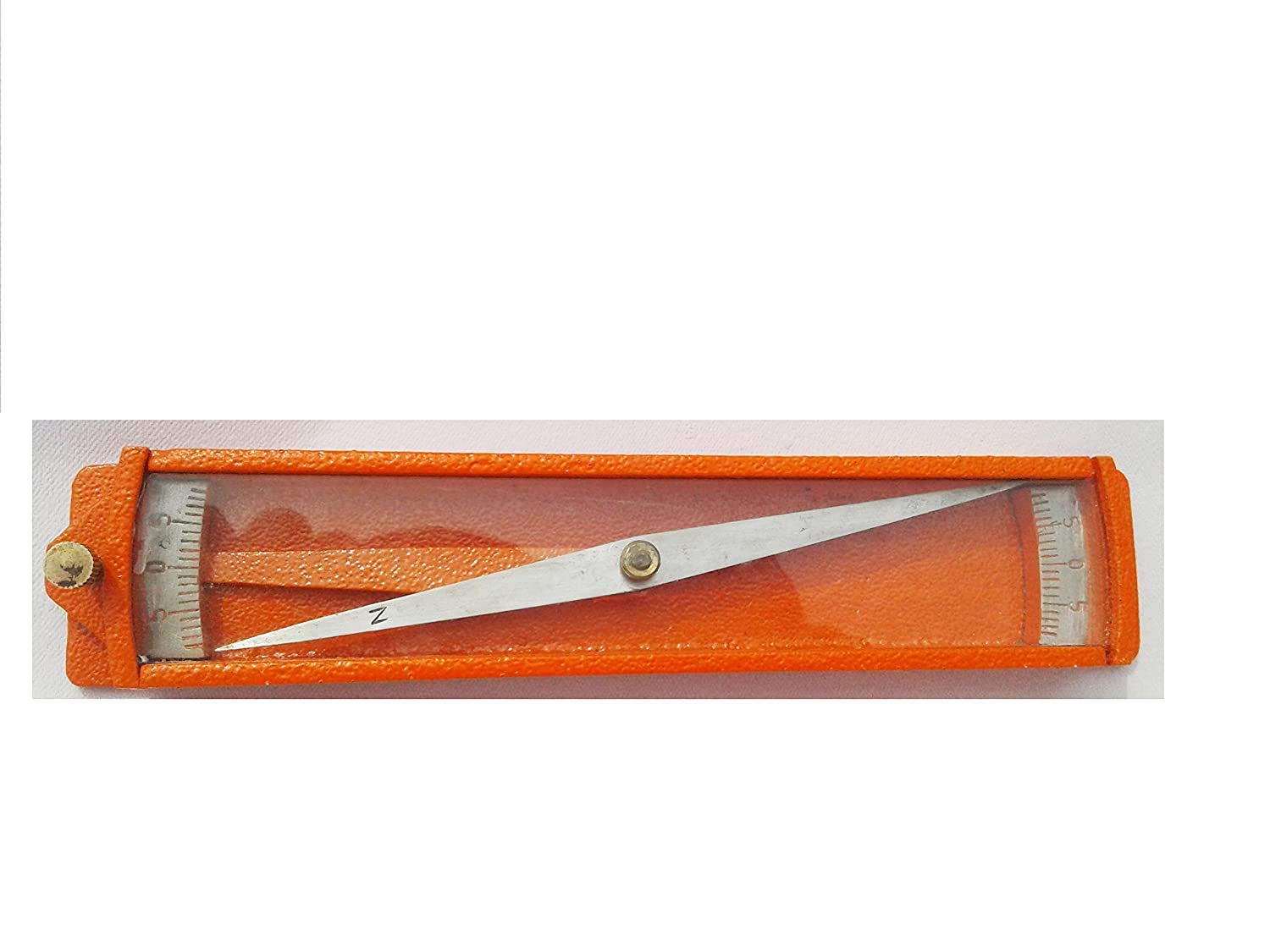 Trough Compass Aluminium with Wooden Case | Aluminium Body, Wooden Case Included, Trough Design, Navigation Tool, Portable Compass-picture-25