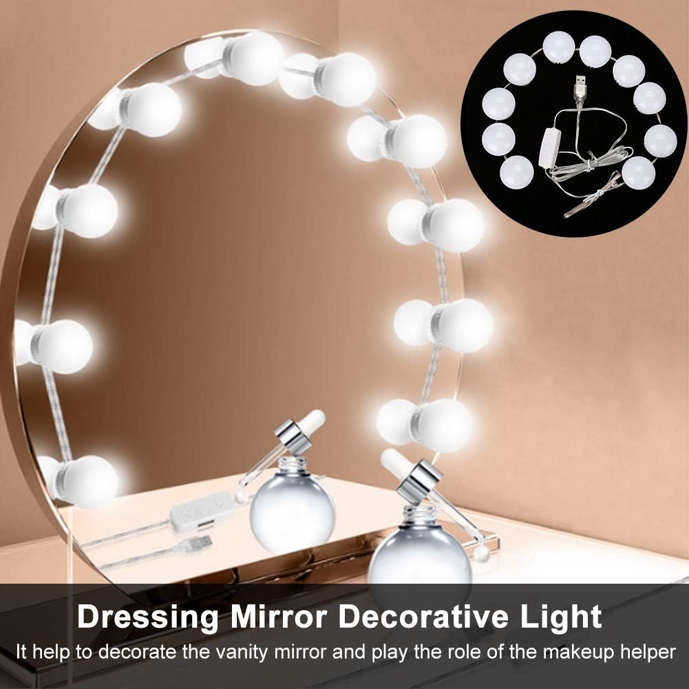 YUYTE LED Vanity Mirror Lights for Makeup, Dimmable Makeup Mirror Lights with Warm, Neutral and Cool Tones, Decorative Dressing Table Lighting