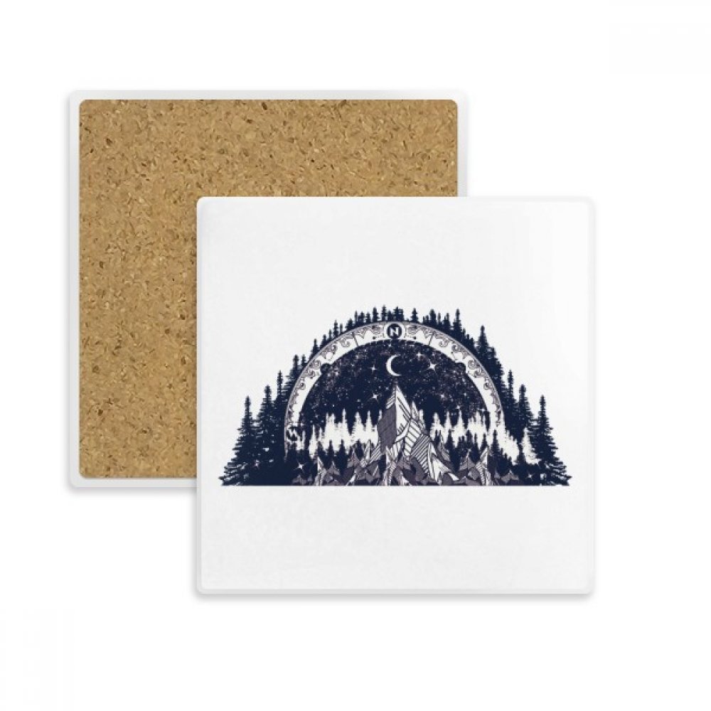 Coaster tasse porte absorbant pierre multicolor pour verre de bar et mug café