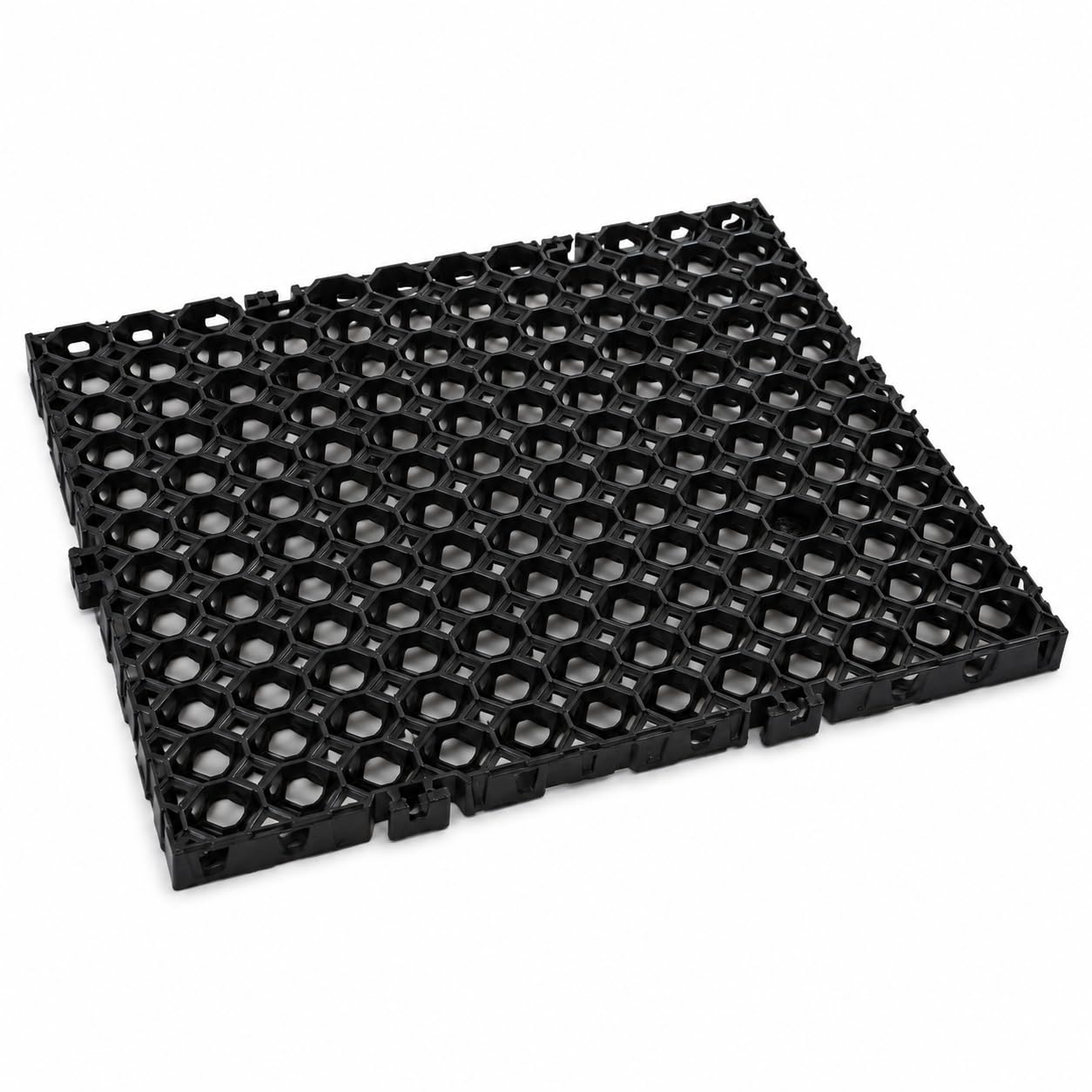 Garden Drain Cell Mat 20mm for Terrace and Kitchen Garden, Polypropylene Drainage Mat, Black, 500 x 250 x 20 mm - Pack of 4 | Heavy duty drainage mat-image-39