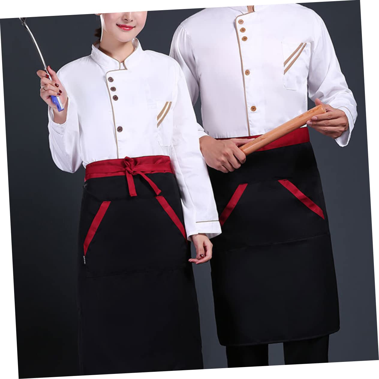 SHERCHPRY 2pcs Bianco Abbigliamento Formale Uomo Classico