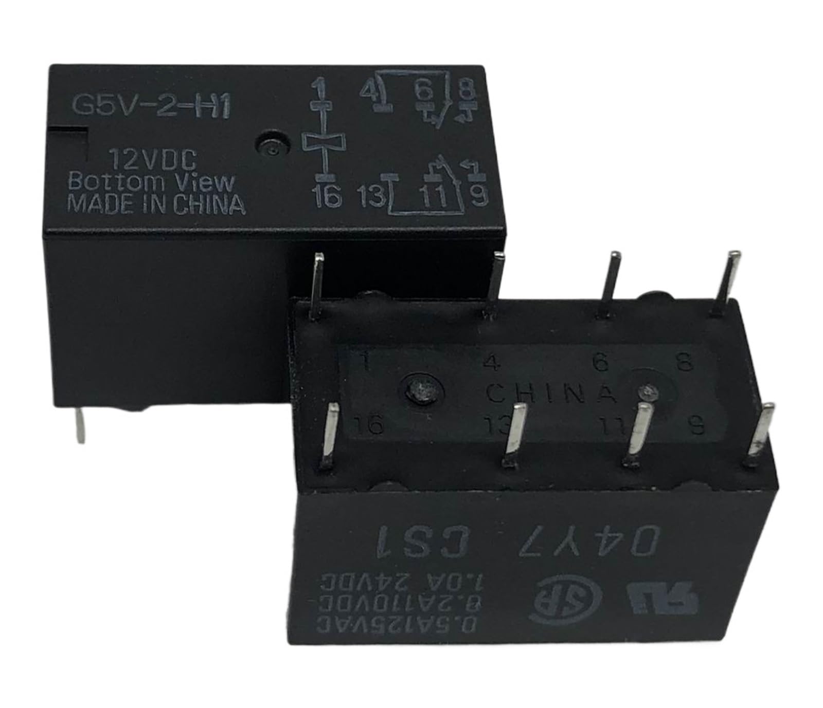 Relé de 8 pines G5V-2 de 12VDC para circuito impreso 4