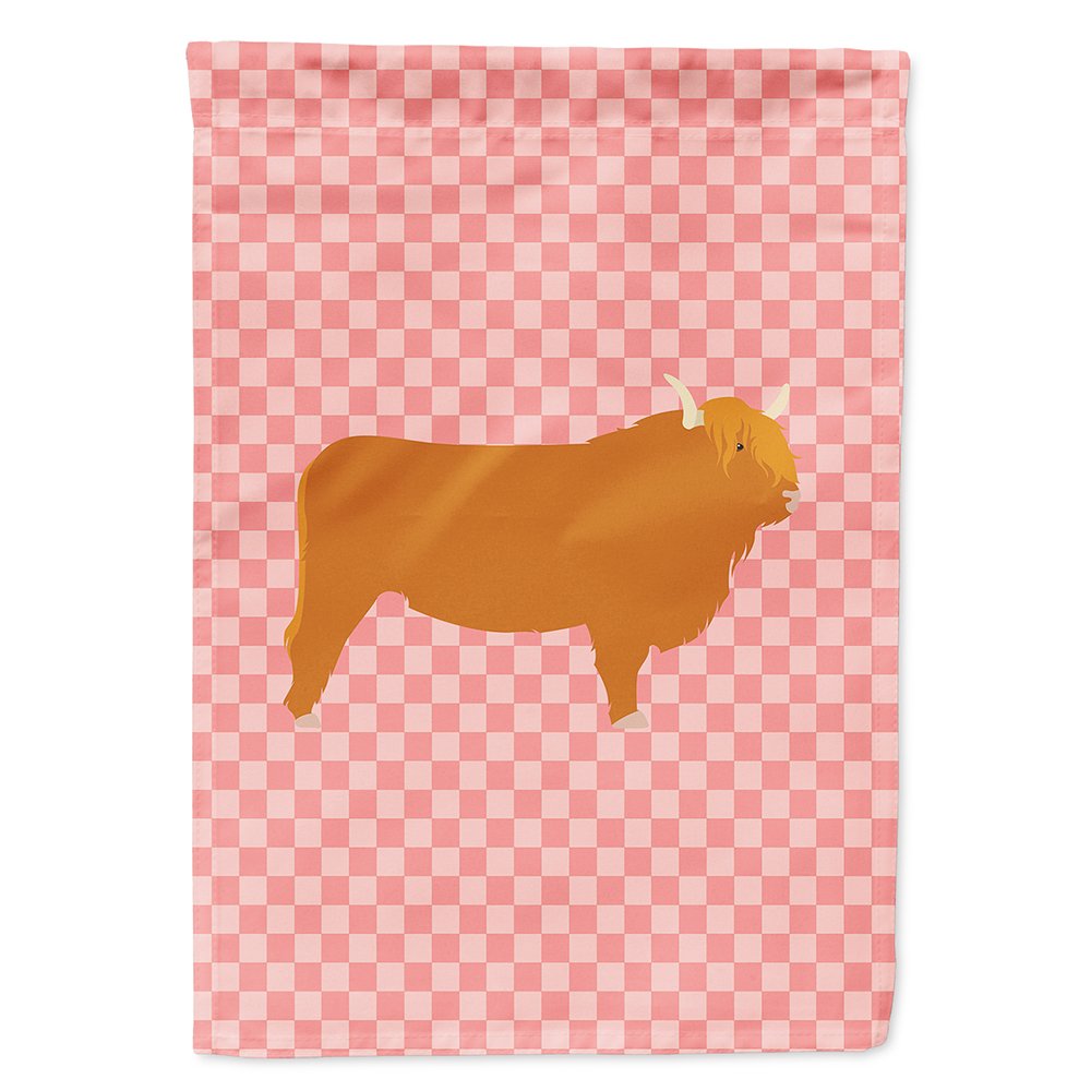 Drapeau de maison vache Highland rose Caroline's Treasures BB7820CHF grand format toile