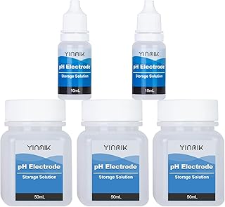 pH Storage Solution 3M KCL Storage Solution pH Buffer Solution Storage pH Electrode Storage Solution pH Probe Storage Solution pH Meter Storage Kit for All pH Tester pH Reader pH Checker pH Monitor