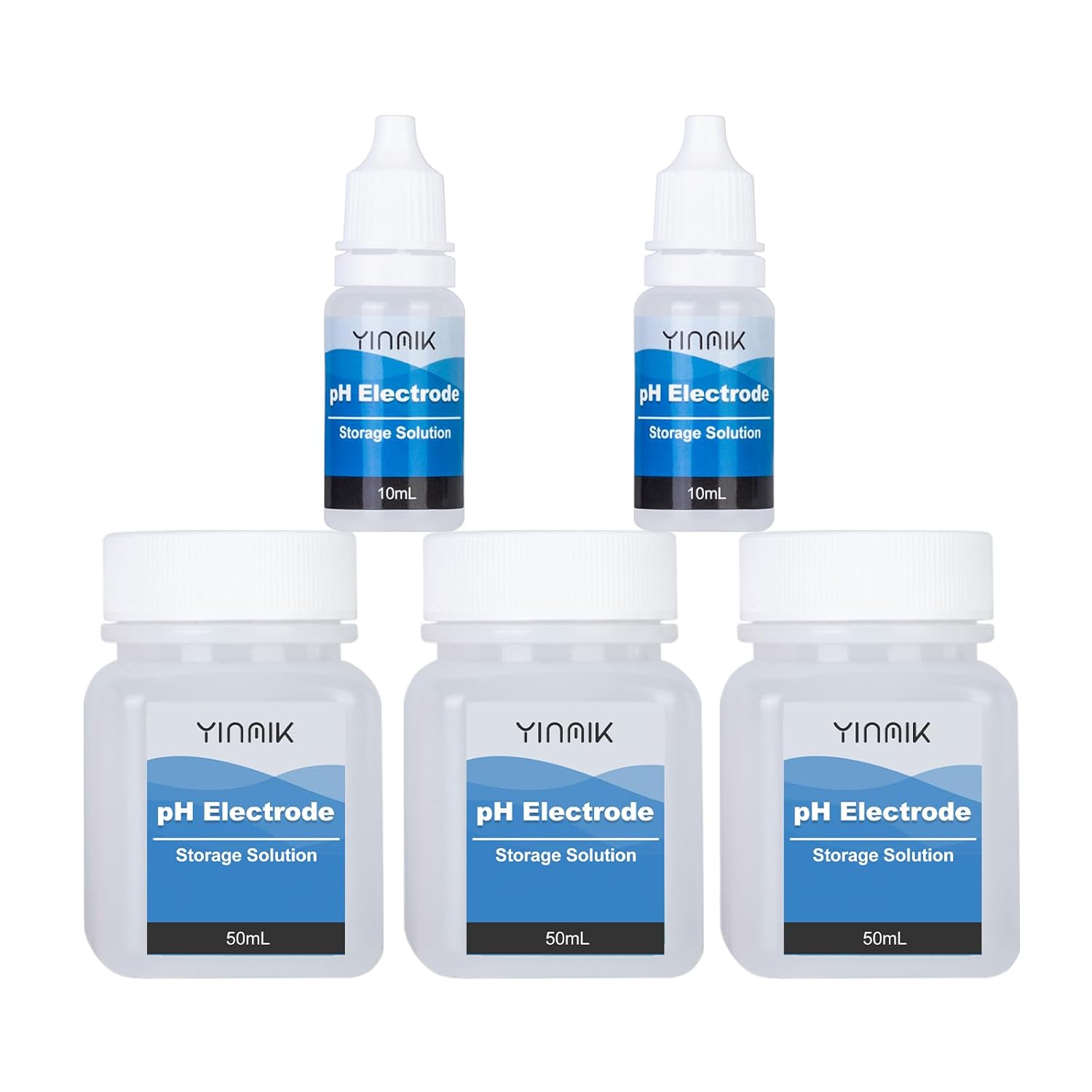 YINMIK pH Temp Meter and pH Storage Solution Kit