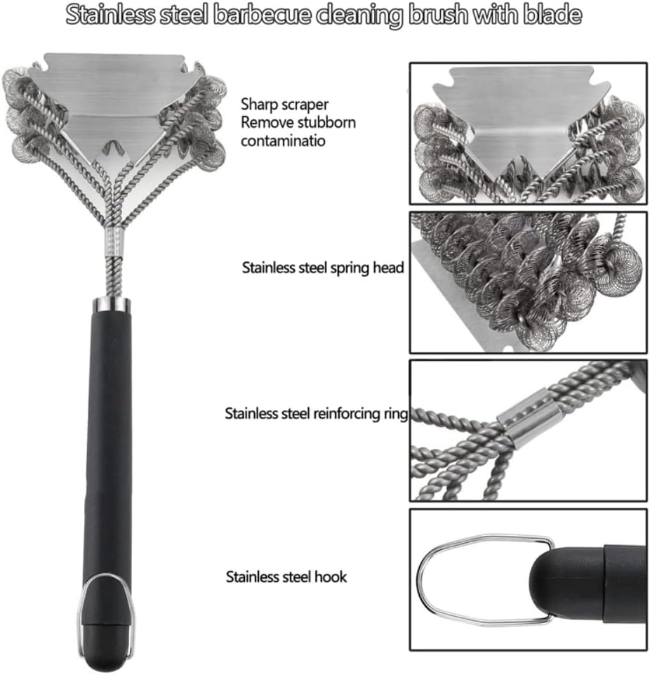 Grill Brush and Scraper, Best BBQ Cleaner, Perfect Tools for All Grill Types, Including Weber, Ideal Barbecue Accessories image 3