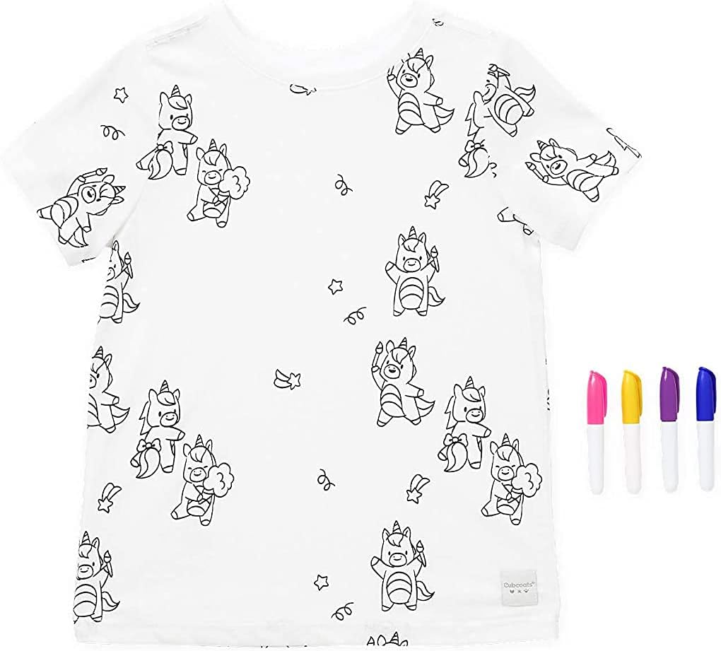 Cubcoats Uki The Unicorn Coloring T-Shirt with Washable Marker Set Girls  T-Shirt (3T) White: Clothing, Shoes \u0026 Jewelry - Amazon.com