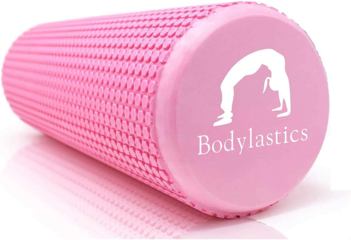 Bodylastics Foam Roller (30 x 15 cms) for Deep Tissue Massage, Relief from Sore Muscles Pain, Pre & Post Exercise Fitness Workout Sessions