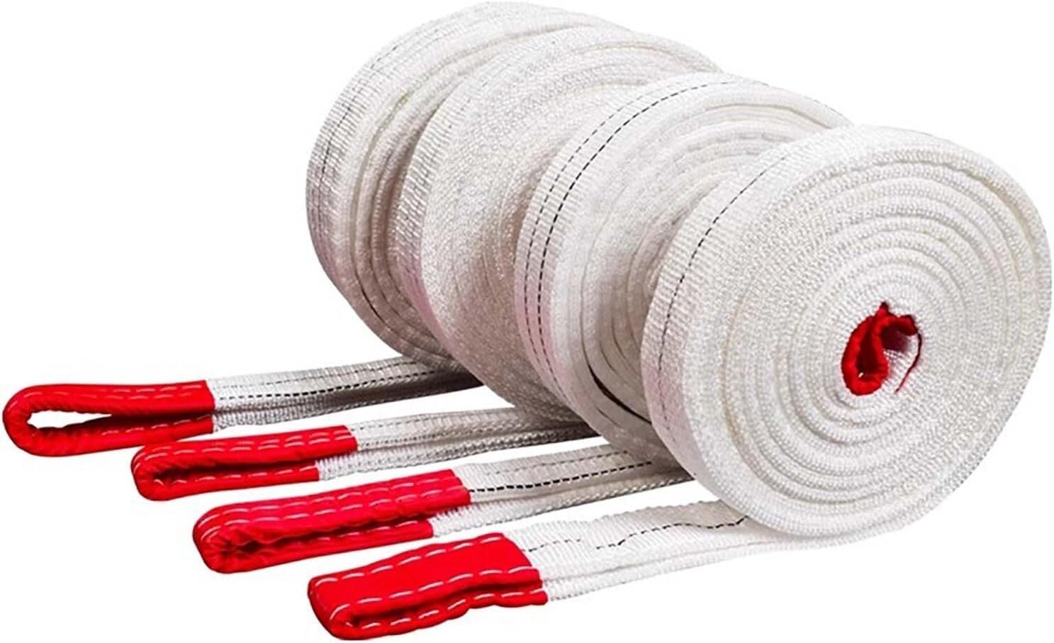 Eslingas de elevación planas de alta resistencia 1 ton 8 m 4 capas trenzada industrial