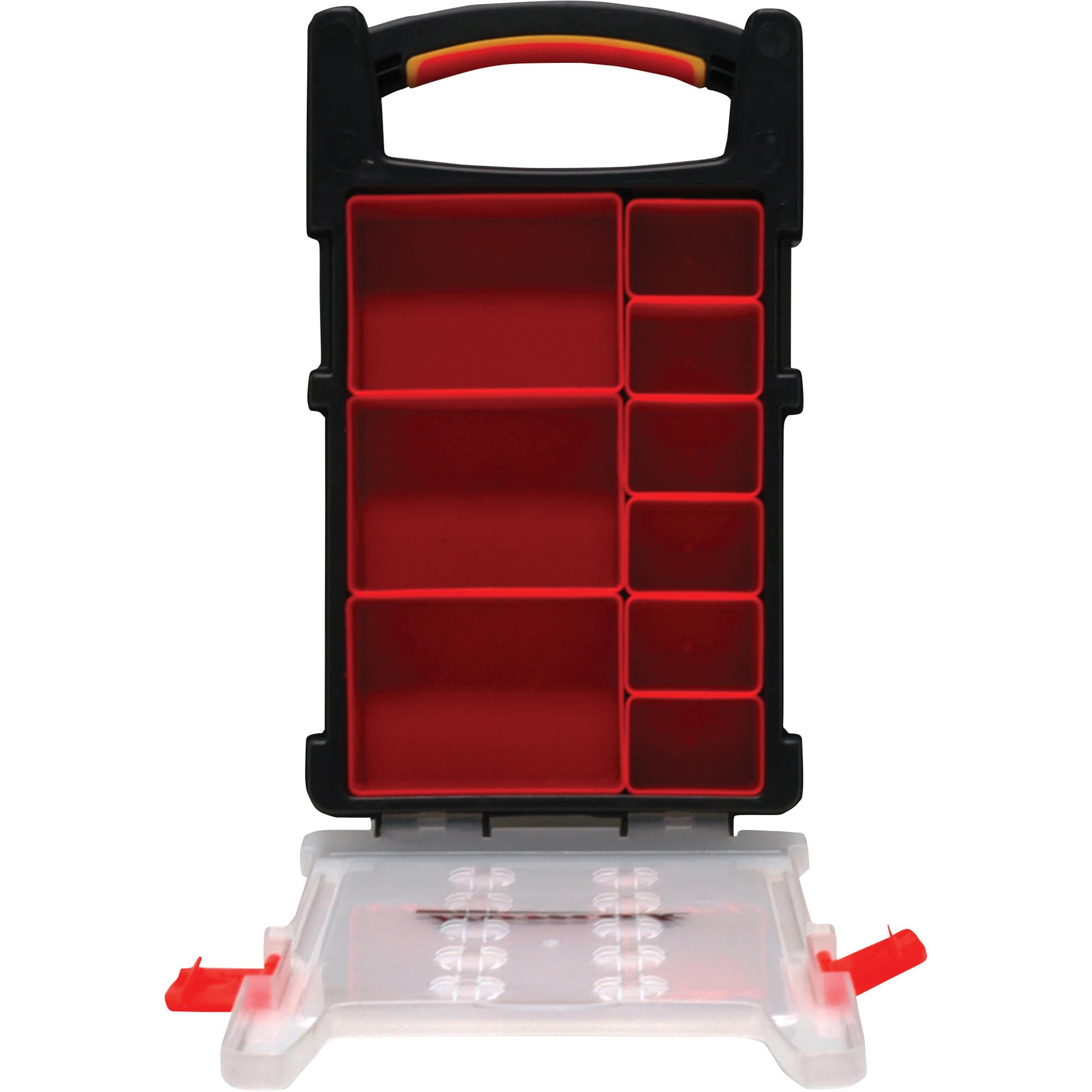 Homak HA01109225 plastikowy organizer z 9 wyjmowanymi pojemnikami
