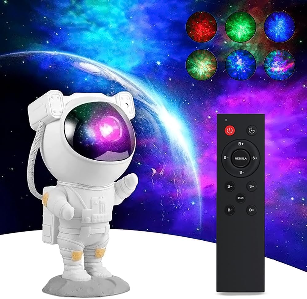 Astronaut Galaxy Projector,Night Lamp,Astronaut Projector Night Light with Remote Control Timer 360° Adjustable Kids Astronaut Led Lamp for Baby Adults Bedroom, Gaming Room, Home (Art Deco)