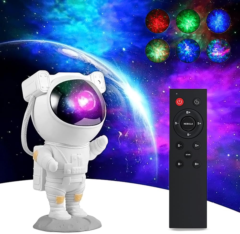 Astronaut Galaxy Projector,Night Lamp,Astronaut Projector Night Light with Remote Control Timer 360° Adjustable Kids Astronaut Led Lamp for Baby Adults Bedroom, Gaming Room, Home (Art Deco)