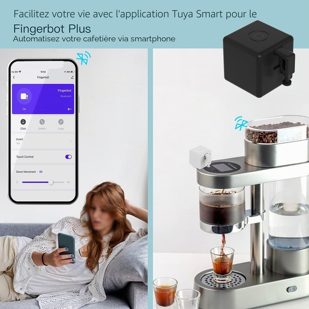 Fingerbot Bouton poussoir sans câblage avec contrôle tactile