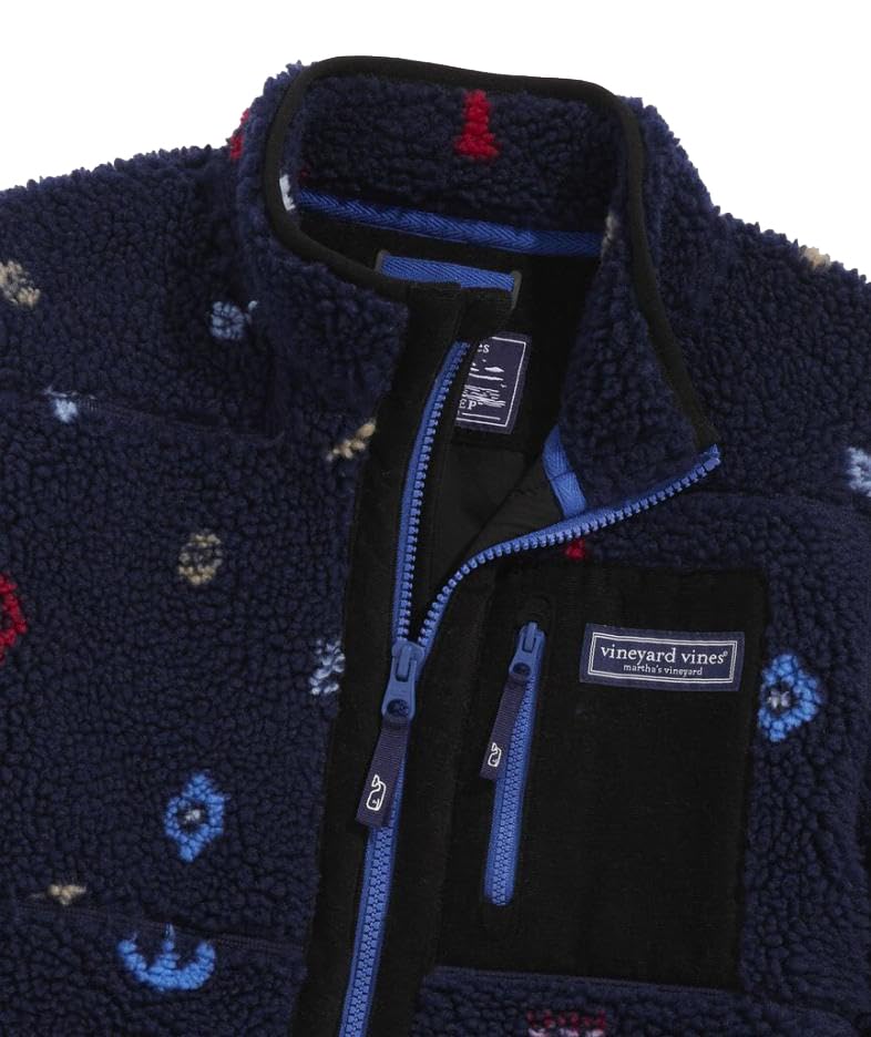 vineyard vines Boy's Kids Sherpa Supershep Zip Jacket XL 182
