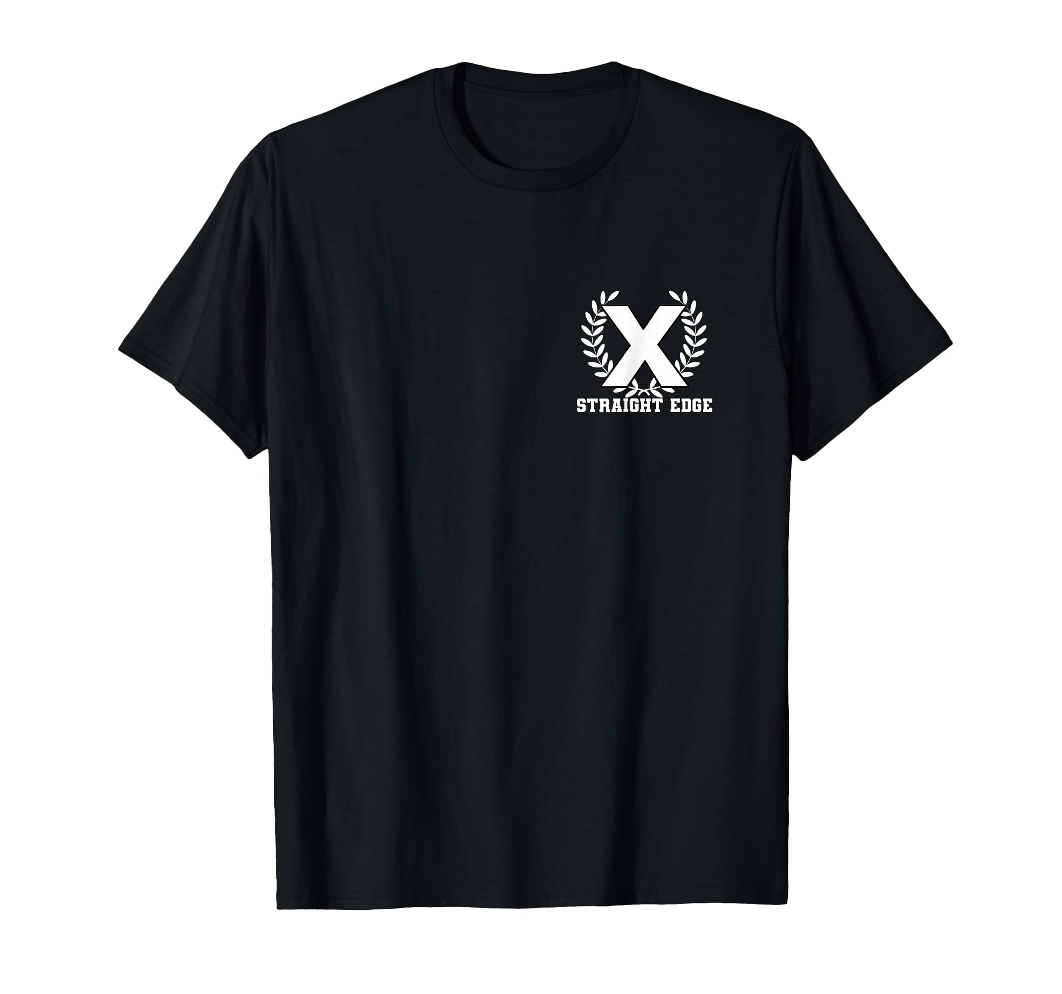 Straight Edge Laurel X Hardcore Punk HC XXX Vegan sXe Design T-Shirt
