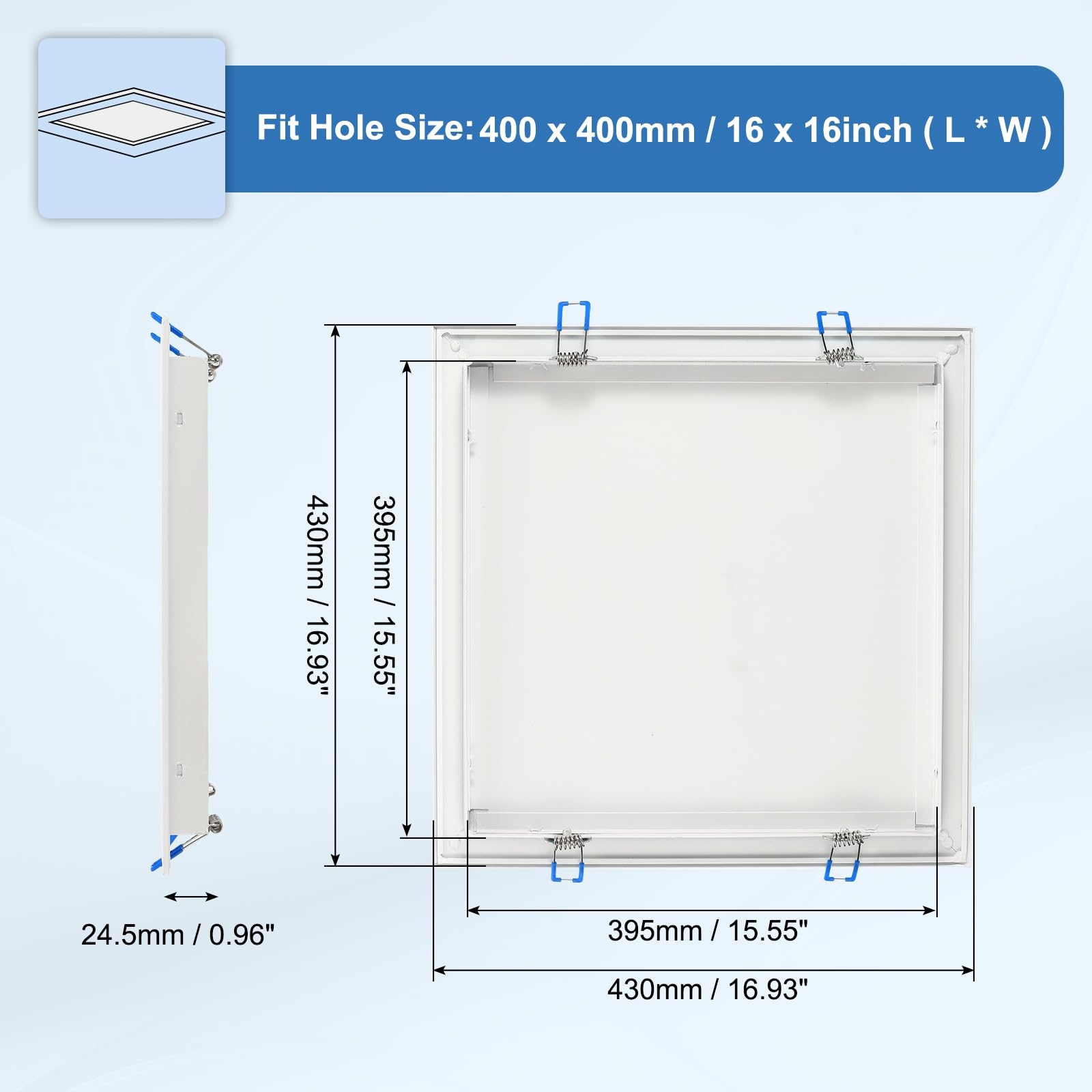 sourcing map Placca di copertura per soffitto o parete, 40,6 x 40,6 cm