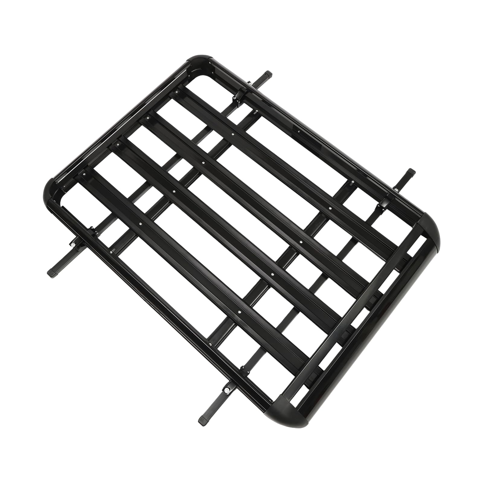 Baca de Aluminio Universal para Coche y SUV - Cesta de Techo Ajustable, Portaequipajes Hasta 150 kg, Barra de Balast - Cesta para Equipaje de Carga 140