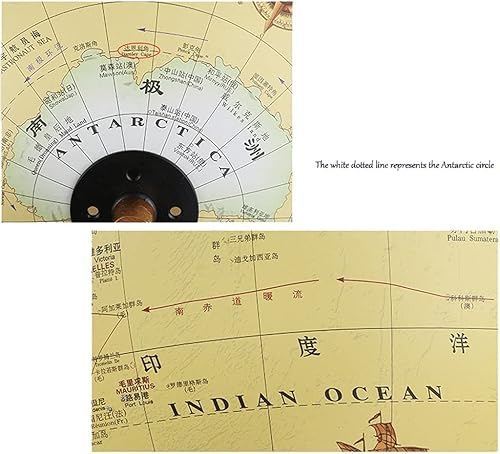 Miniatura 7 de Globos geográficos de 720  de rotación completa de alta definición globo mundial de escritorio globos geográficos para adultos estudiantes globos de