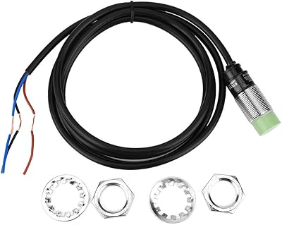 Proximity Switch,3-Wire NO NPN Inductive Sensor,10~30VDC Hall Proximity Switch,ElectroMagnetic Induction, 8mm Detection Distance