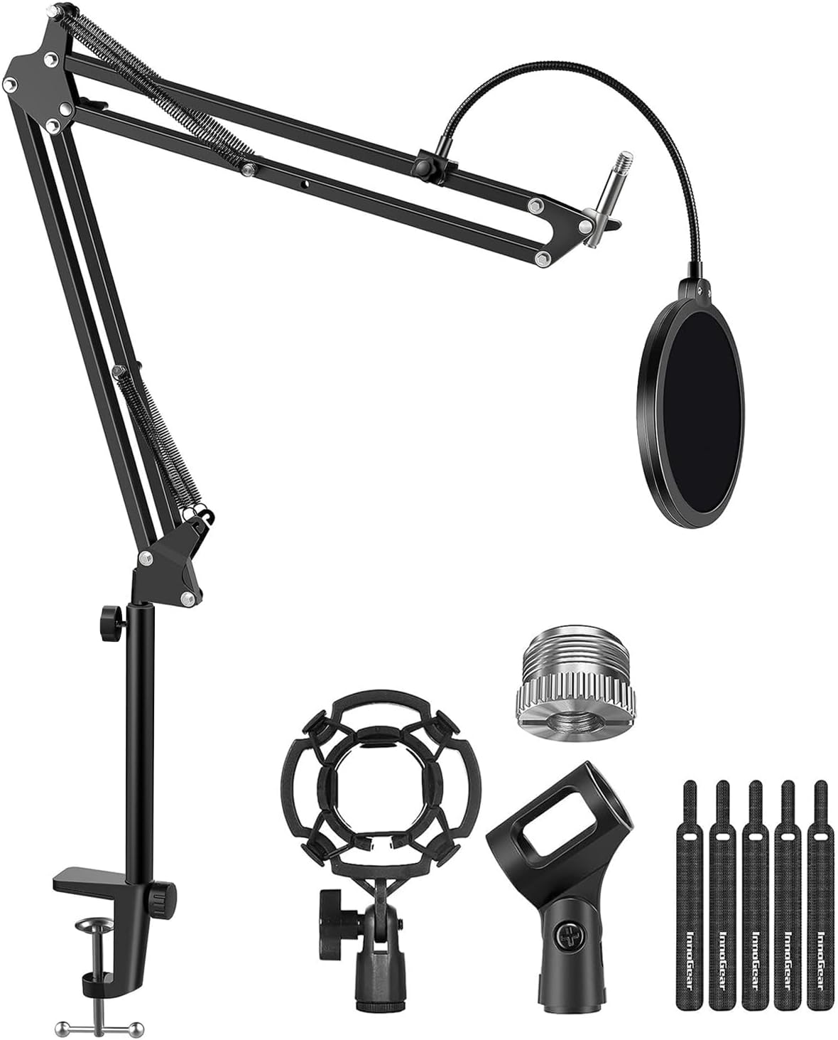 Amazon.com: InnoGear Mic Boom Arm Microphone Stand & Mic Stand ...