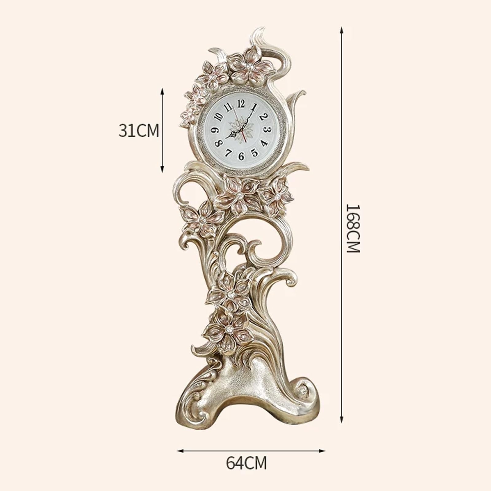Decorativo Reloj de pie Estilo Europeo silencioso para la Oficina