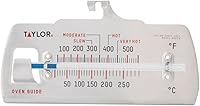 Taylor Precision Oven Thermometer Stainless Steel - Accurate 100-600°F with Easy-Read Guide for Perfect Baking & Roasting