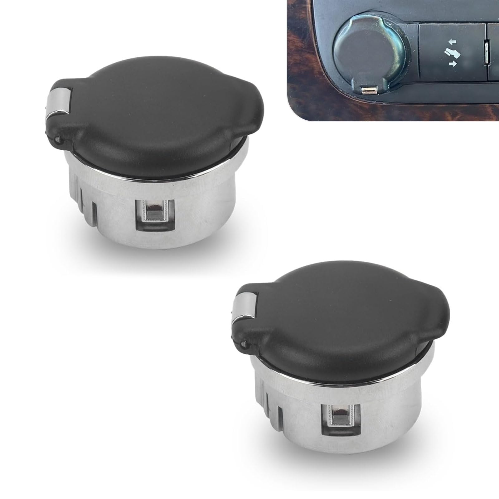 2 PCS Car Cigarette Lighter Cover Power Outlet Dashboard Holder Replacement Parts 20983936 25793816 Compatible with Chevrolet GMC