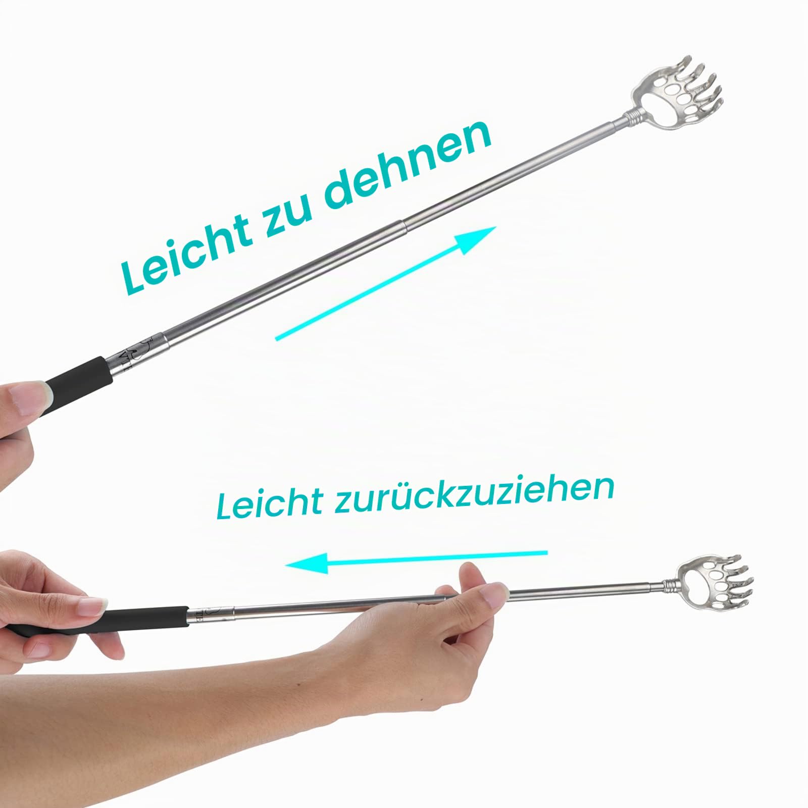 WOVTE Bear Claw Ausziehbarer Rückenkratzer für Männer und Frauen, Strumpffüller für Erwachsene, Männer, Muttertag, Vatertag, Geburtstag, Weihnachten, Geschenke für Männer, Frauen, Mutter, Vater
