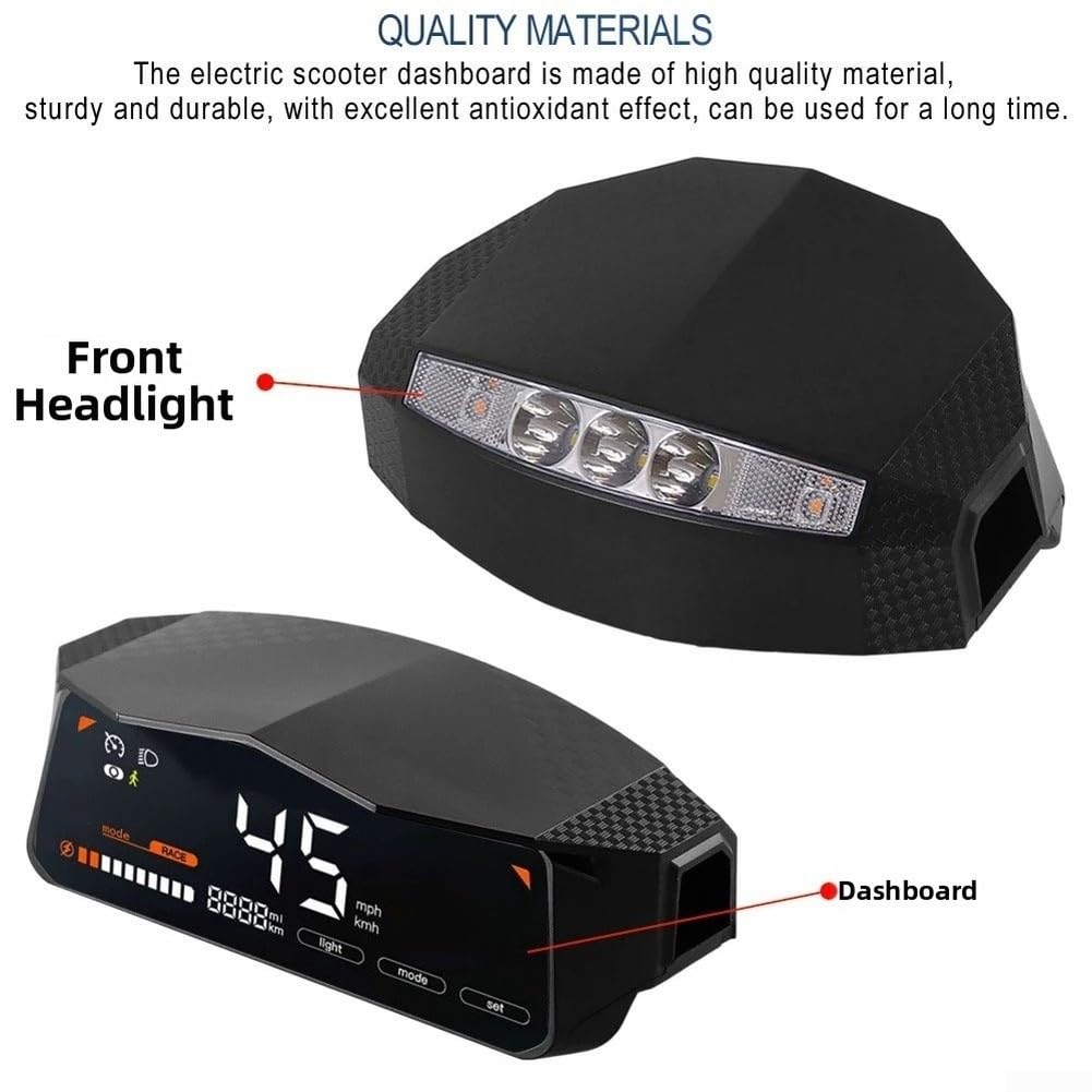 Para Kukirin G2 G3 G4 Scooter eléctrico LED pantalla de tablero con monitor de alta visibilidad y construcción a prueba de óxido para un rendimiento estable en uso al aire libre (G4)