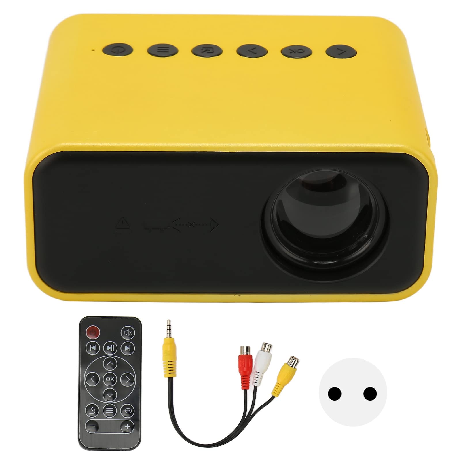 Mini-videoprojector, 1080P FHD Draagbare Filmprojector voor Buiten, Led- oogbescherming, Kinderprojector, Thuisbioscoop, met USB, AV, Geheugenkaart, 3,5 Mm Koptelefoonpoort Mini-videoprojector, 1080P FHD Draagbare Filmprojector voor Buiten, Led- oogbescherming, Kinderprojector, Thuisbioscoop, met USB, AV, Geheugenkaart, 3,5 Mm Koptelefoonpoort