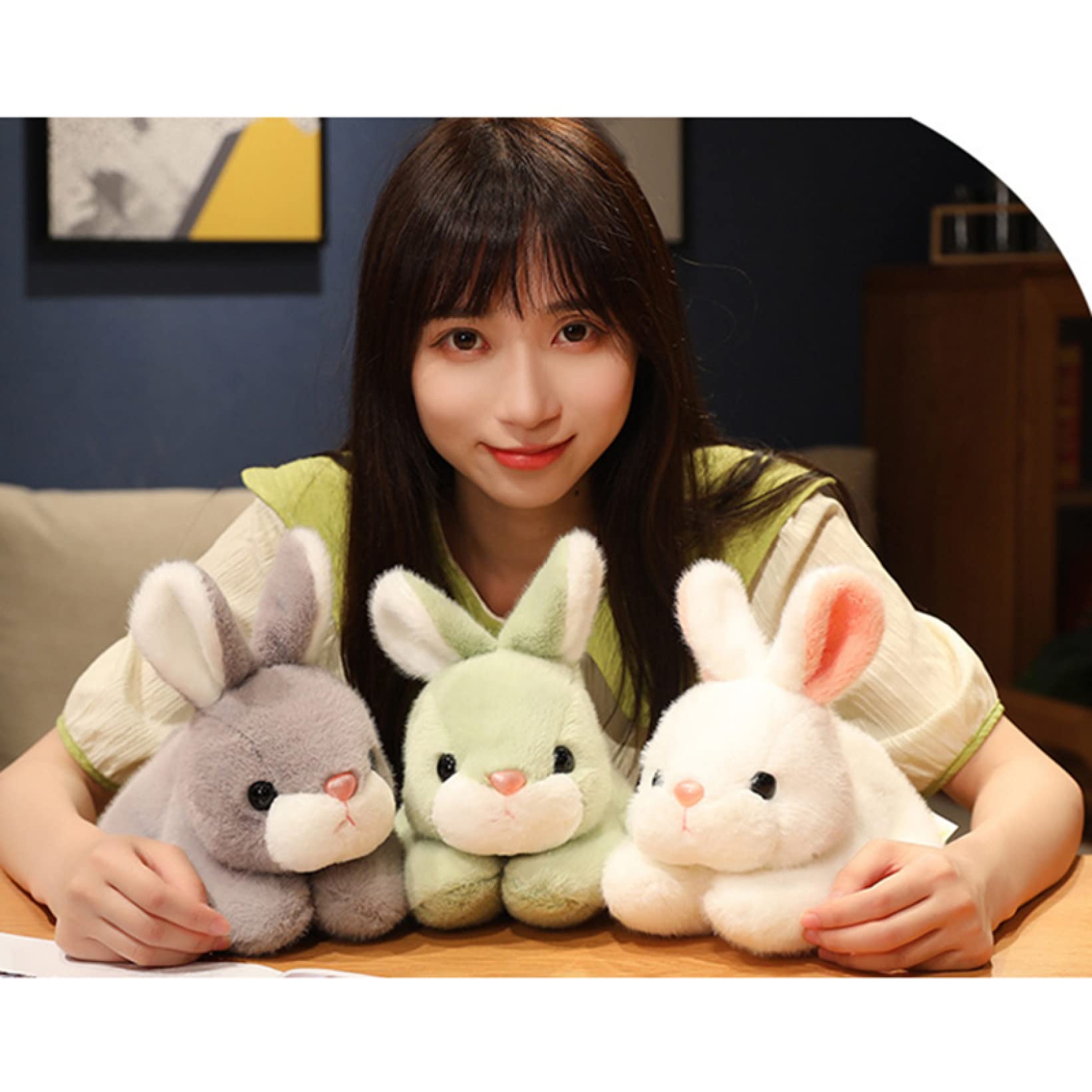 Amazon｜M．ASSOLATO リアルな うさぎのぬいぐるみ ウサギ