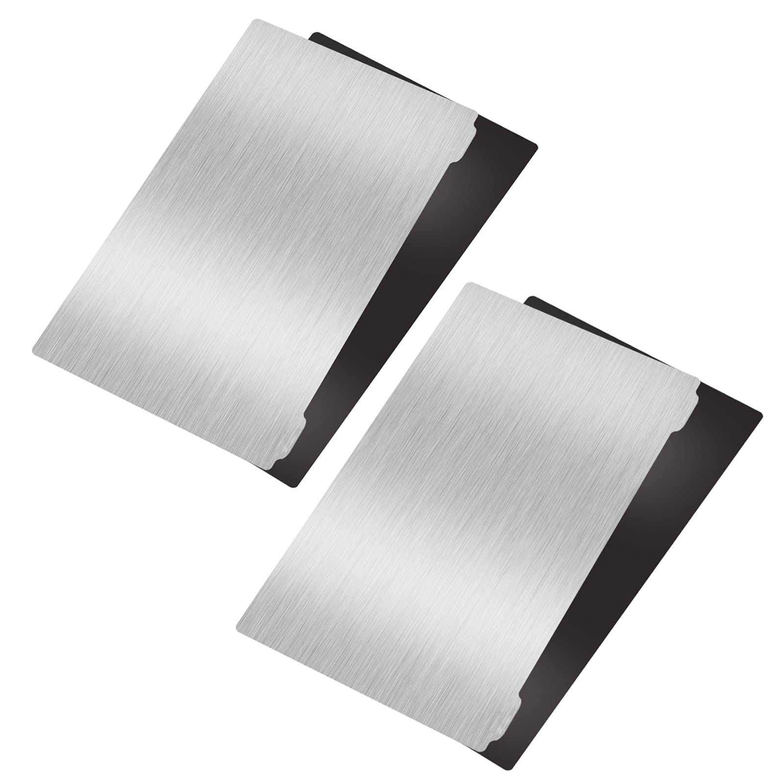 Dahoo 3D Printer Platform Steel Plate 2 Pack - Upgraded Magnetic 3D Printer Build Surface Flex Bed for Elegoo Mars/Mars Pro/Phrozen Sonic Mini/Monoprice Deluxe/Wanhao D7 SLA 3D Printer 135x75mm