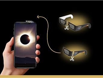 Omegon Solar Safe Solar Eclipse Glasses, 3 pieces