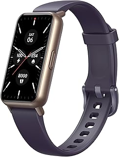 AKAGEAR Fitness & Activity Tracker with Sleep and Blood Oxygen Monitoring, 24/7 Heart Rate Stress Index and Respiratory Training 1.58" AMOLED Display 5ATM Waterproof and More Purple