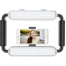 GVM Great Video Maker LED Ring Light 5600K Selfie Light, Smartphone Video Rig & Phone Video Stabilizer for Camera, Smartphone, Makeup, YouTube Setup, Self-Portrait Shooting with Bluetooth