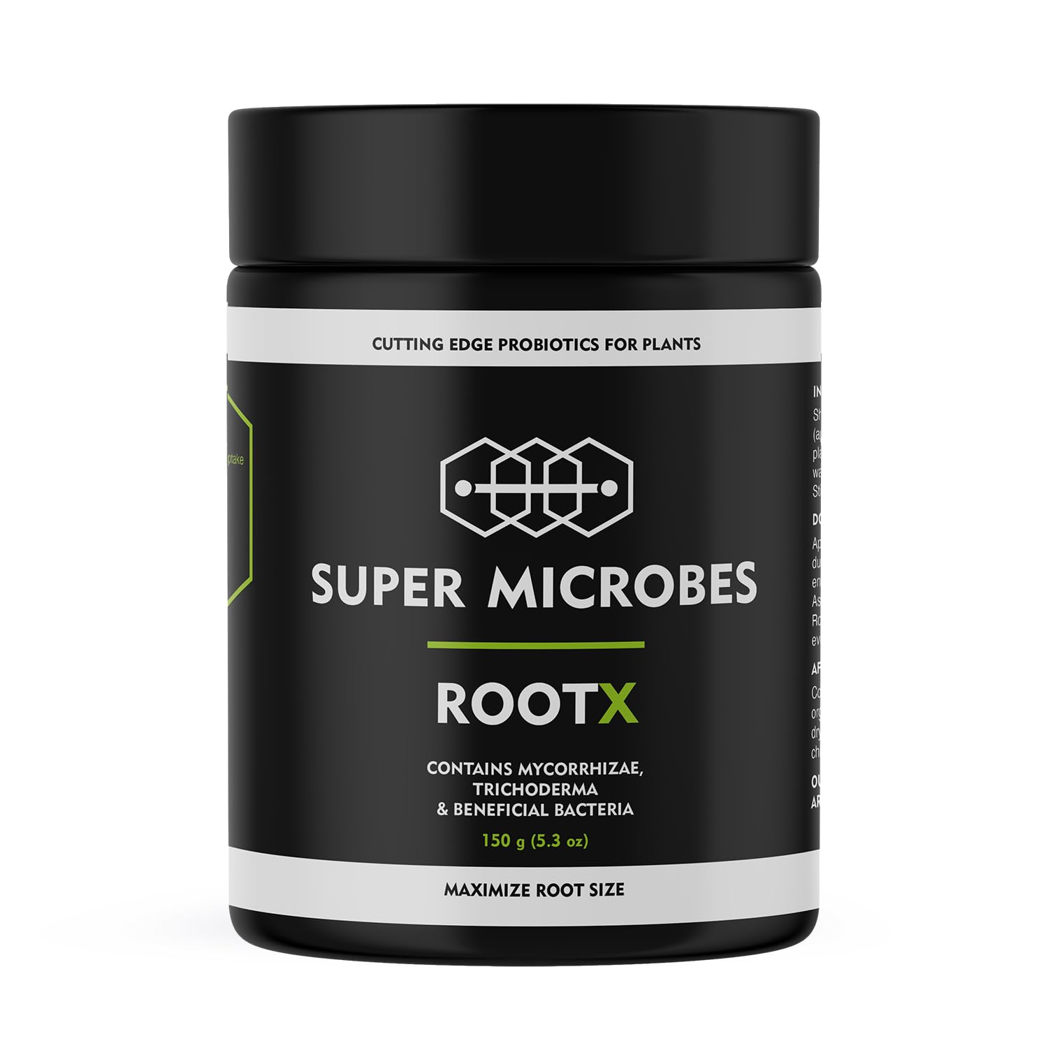 RootX - Premium Bewurzelungspulver für Stecklinge von Grünpflanzen | Speziell formuliert für blühende und knospende Pflanzen | Enthält Mykorrhizapilze, Trichoderma und andere nützliche Bakterien 150GR