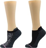 Vista 12 de Dr. Motion calcetines de compresión de corte bajo para mujer, 2 piezas 2 Pairs White W/ Bees