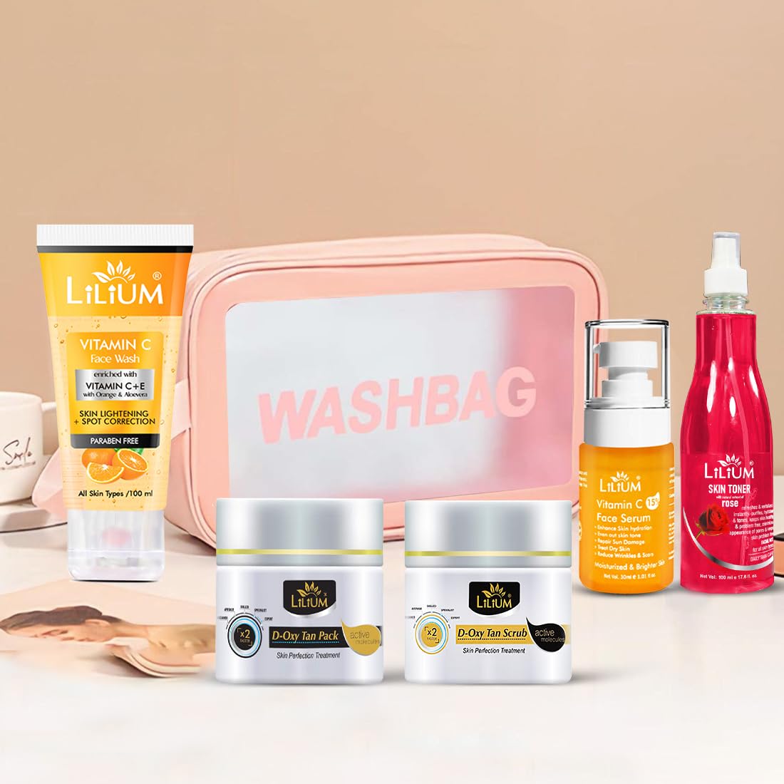 Lilium Daily Skincare Kit 310G | For Nourished & Glowing Skin | Hydrate, Protect & Revitalizes Skin | Best Partner for Summers | All Skin Types