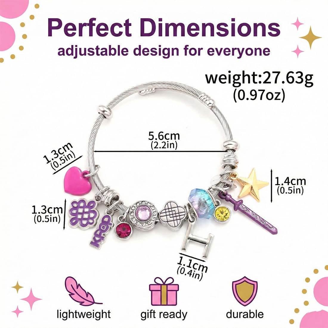 Pulsera Kpop 2026 Set Regalo con Tarjeta Accesorio Joya para Fans Colección
