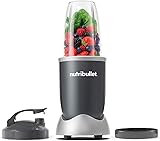 nutribullet Personal Blender, Shakes, Smoothies, Food Prep, and Frozen Blending, 24 Ounces, 600 Watt, Gray, NBR-0601WM Clear One Cup