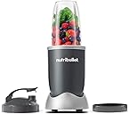 nutribullet Personal Blender, Shakes, Smoothies, Food Prep, and Frozen Blending, 24 Ounces, 600 Watt, Gray, NBR-0601WM