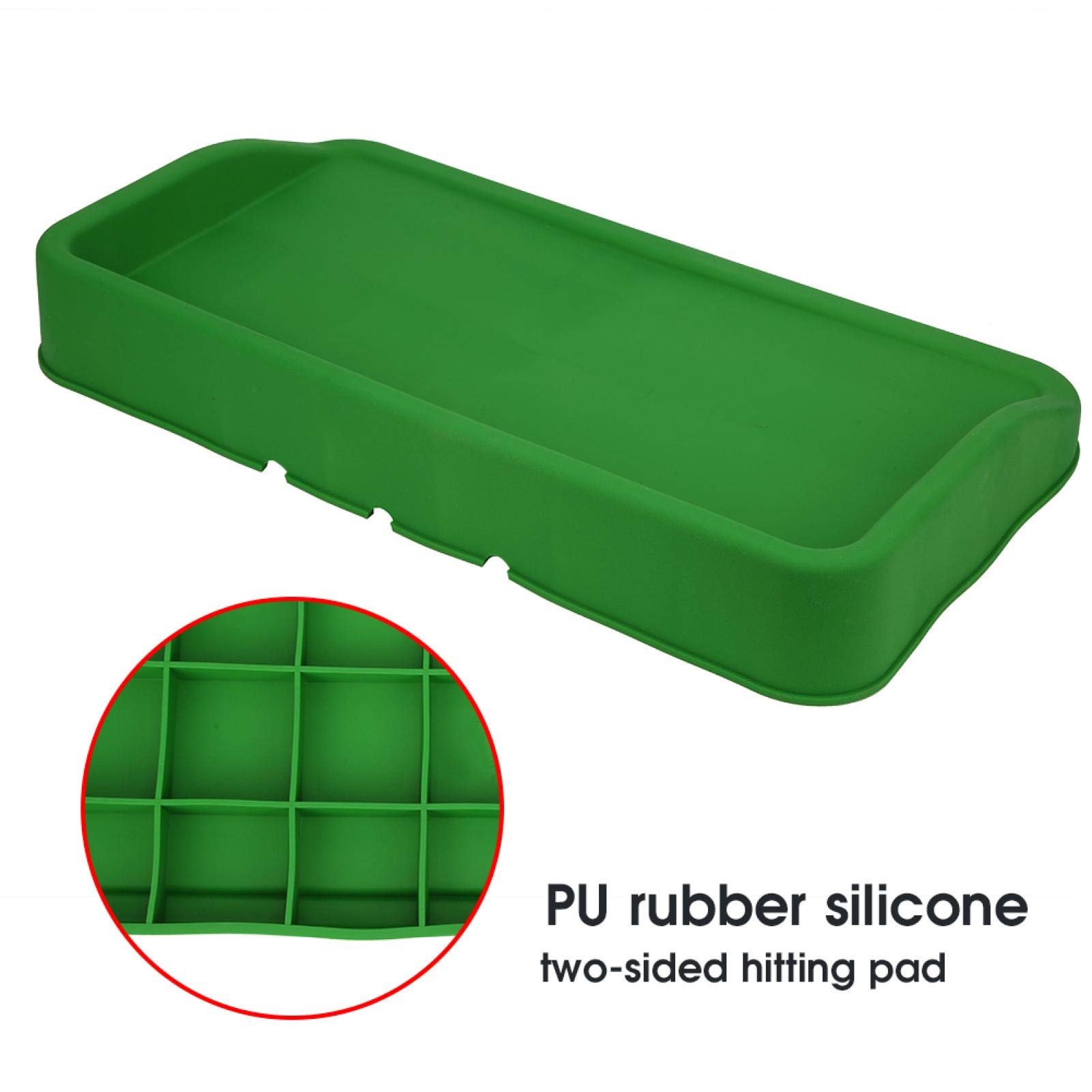 Keenso Boîte de Rangement de Balle de Golf, conteneur de Stockage de Balle de Golf en Caoutchouc boîte de Rangement de boîte de Service de Plateau Fournitures de Vert
