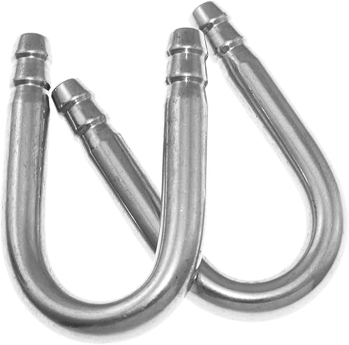 Miniatura 2 de 4 unids 1.575 in en forma de U tubo de acero inoxidable soportes de hardware conector de CO2 para acuario tanque de peces Co2 tubo de oxígeno