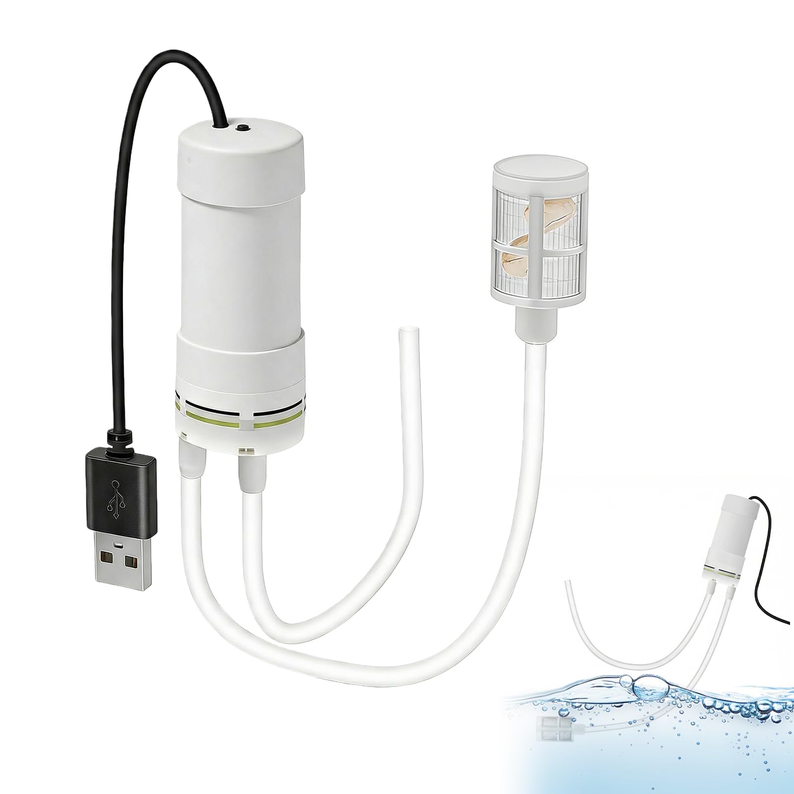 Mała mini pompa wodna, DC 5 V, samozasysająca pompa wodna USB, zasilana przez USB, elektryczna mini pompa wody z wężem PCW 10 m, do domu, do cięcia, szlifierki kątowej