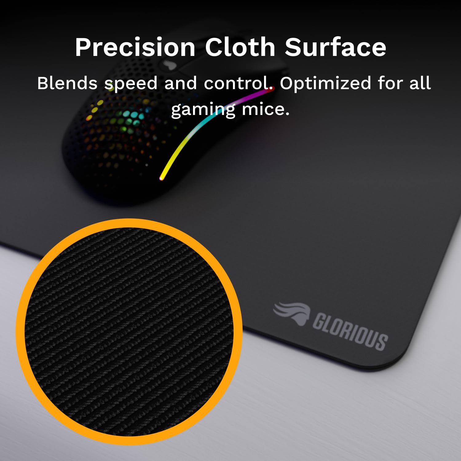 Amazon.co.jp: Glorious Mouse Pad 2 Edgeless Large Extended Black
