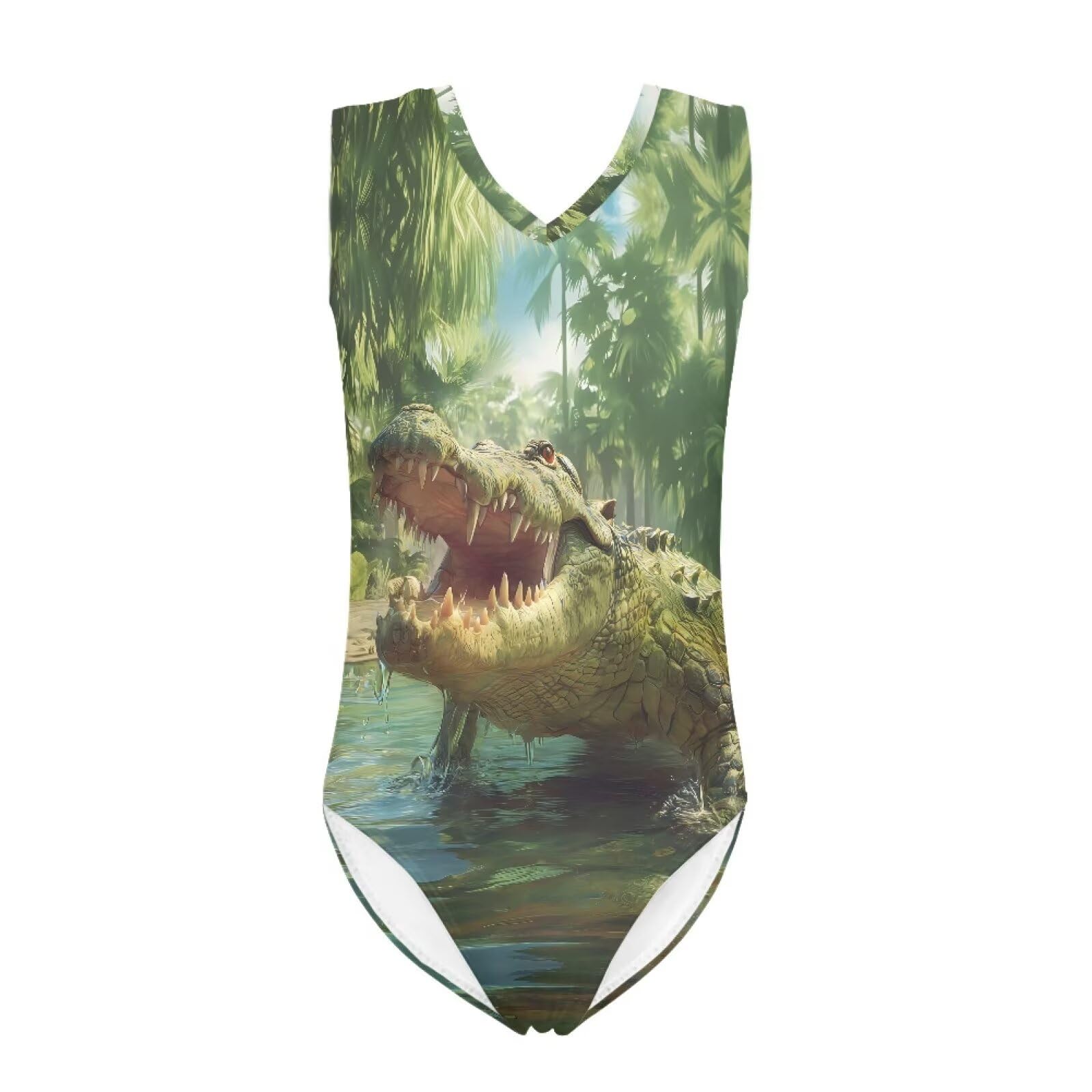 Bulopur Girls' One-Piece Swimwear Age 3-14 Years Teens Little Kids Polyester Swimsuits Sleeveless Bathing Suit