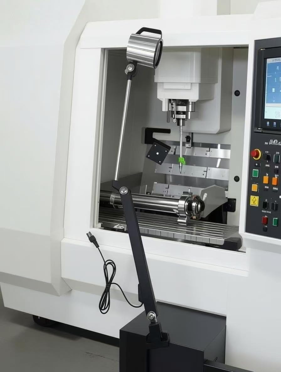 Super Bright 18W LED Arbeitslicht Plus langer Arm 32 "110-220V wasserdichte CNC-Maschine Drehmaschine Bohrmühle Tischlampe Industriebeleuchtung (18, Watt)