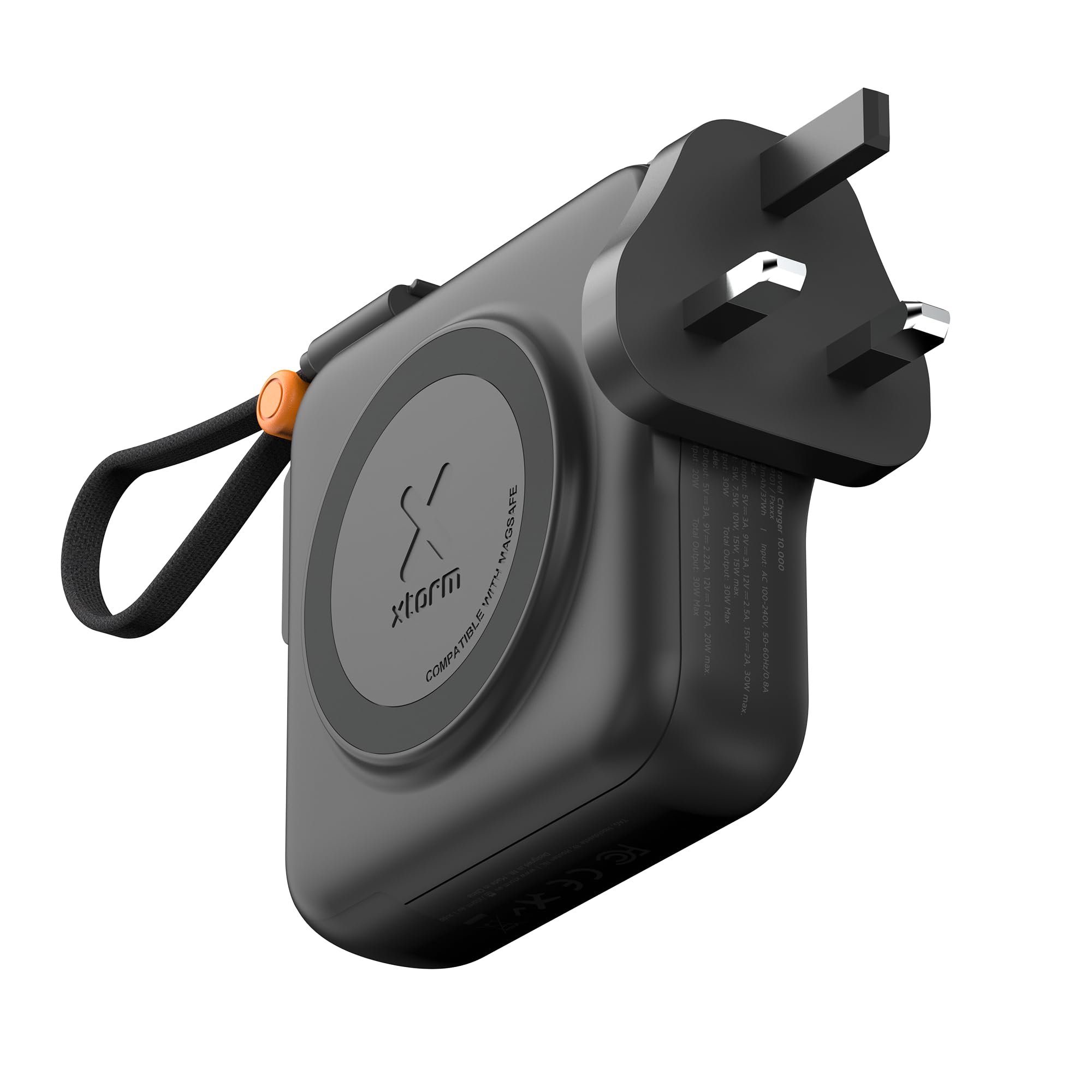 Xtorm TravelPro 3 in 1 Travel Charger Power Bank 10000mAh 30W USB-C PD + ricarica magnetica ABS e PC caricatore da viaggio universale XTPP101