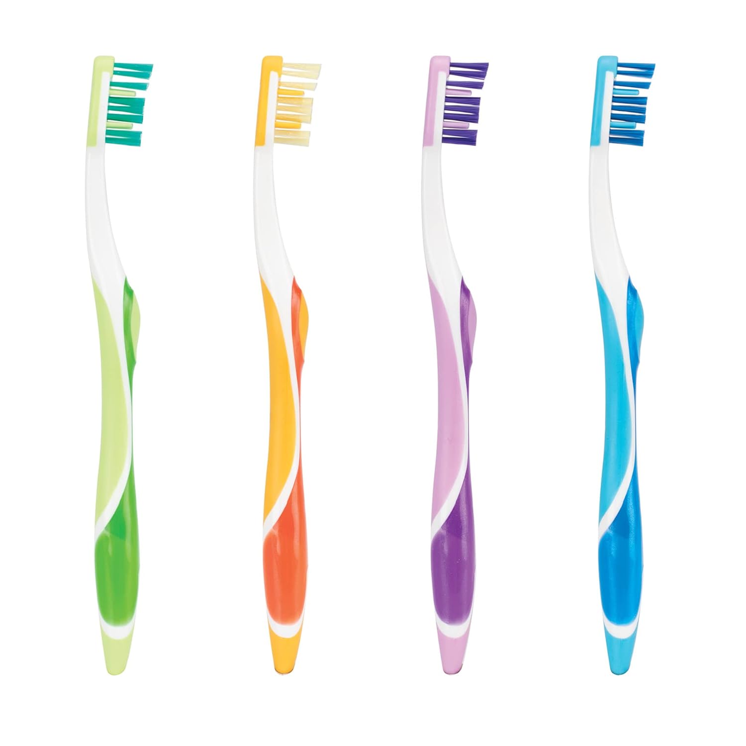SmileGoods A271 Toothbrush, 27 Tuft, Soft Bristle, Individually Packaged Toothbrushes, Assorted Colors, Bulk Pack of 72