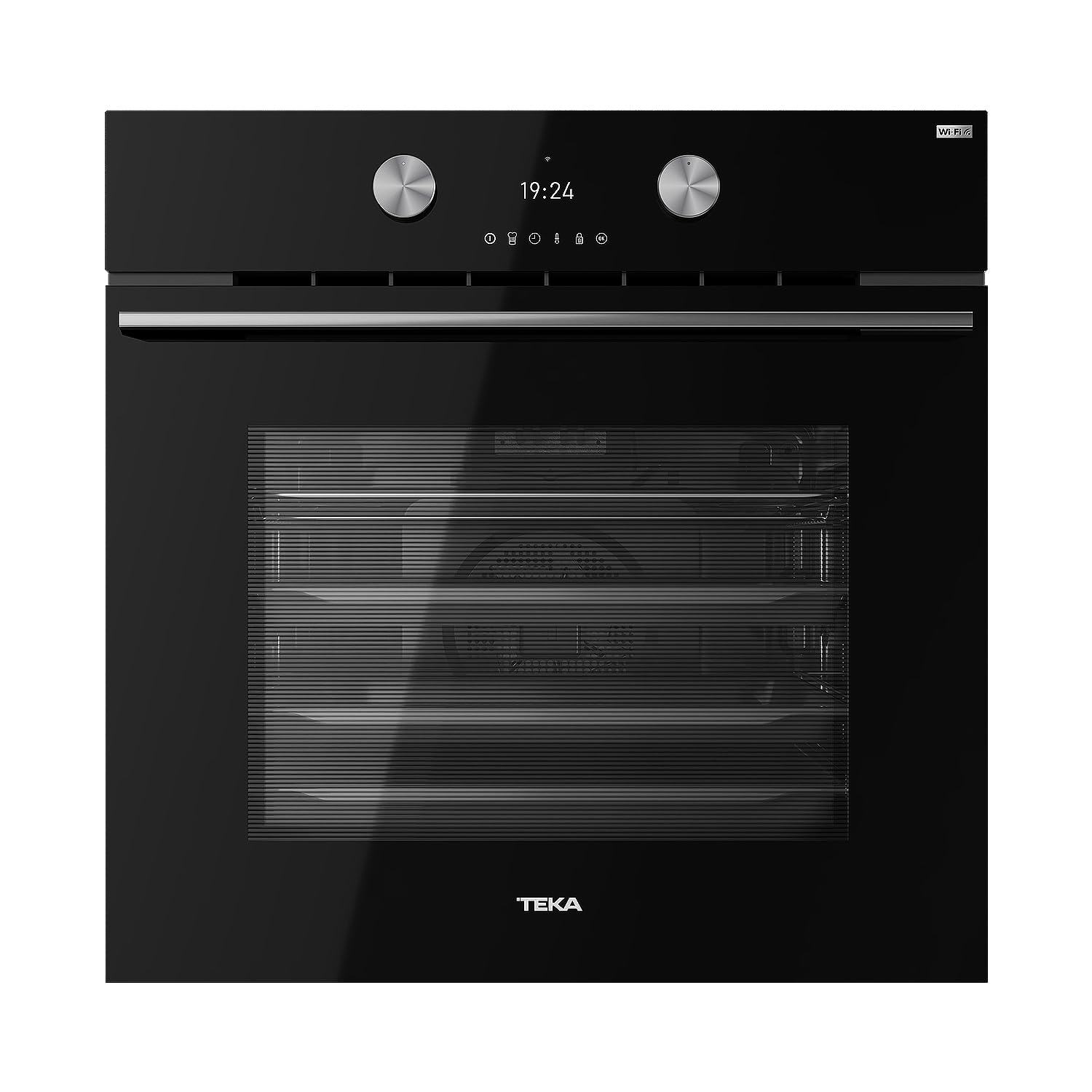 Teka Home HLB 8700 P - Forno ad aria pirolitica 70 litri, con connessione Wi-Fi, forno Air Fryer con sistema di pulizia DualClean, colore vetro nero